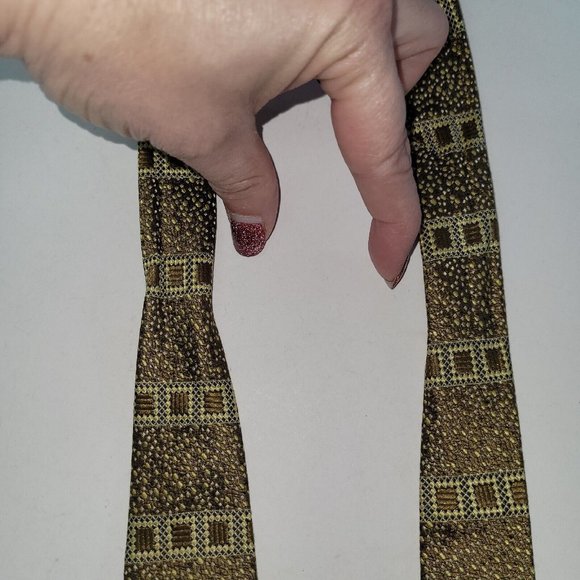 Croita Cravats Tie Men Silk Handmade in Croatia Geometric Print Designer Necktie - Picture 7 of 8